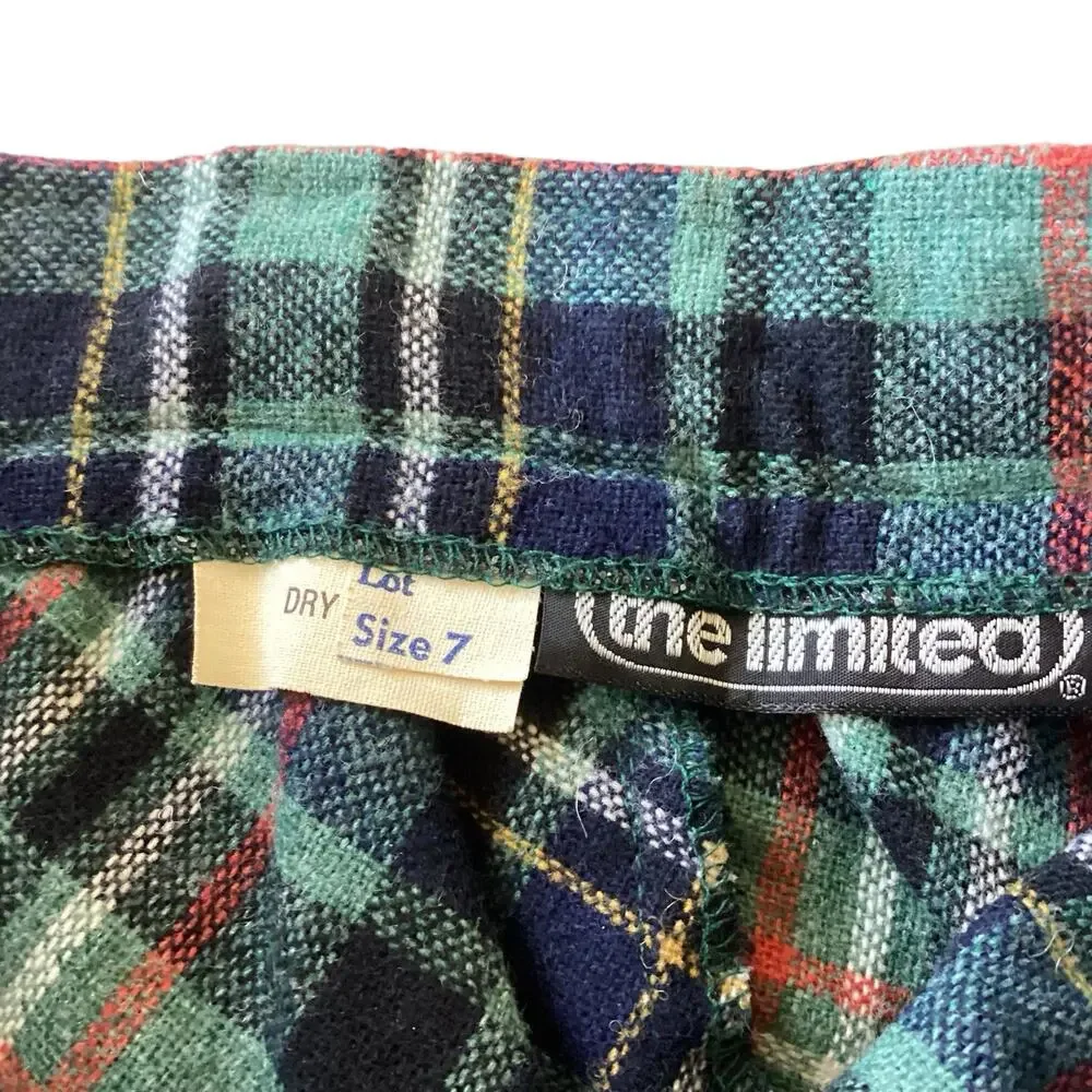 Vintage The Limited Wool Blend Skirt with Matching Scarf